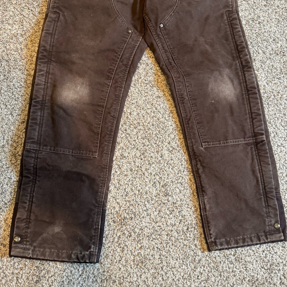 Vintage Carhartt B194 DKB Quilt-Lined Double Knee Duck Canvas Work Pants 32x32 - Picture 4 of 12